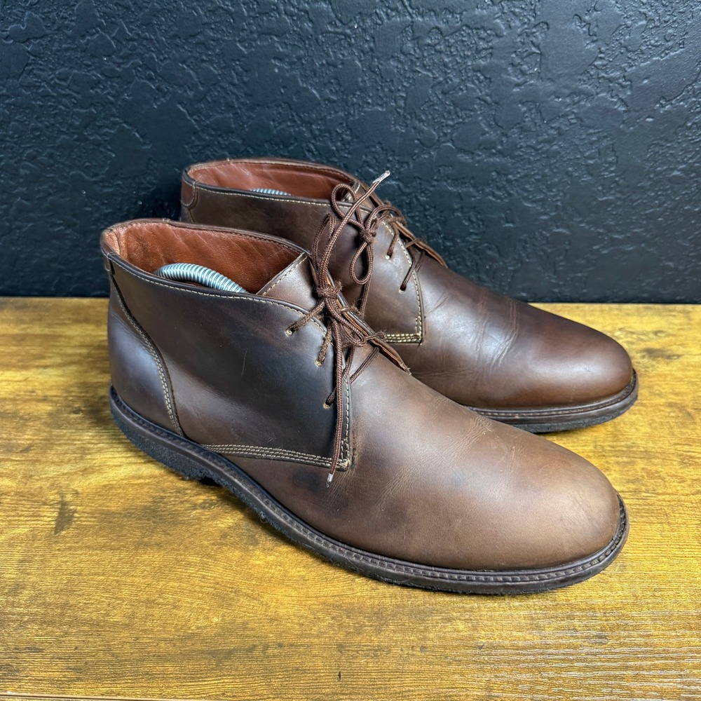 Johnston‎ & Murphy Copeland 25-1370 Brown Leather Chukka Boot Mens 9.5M